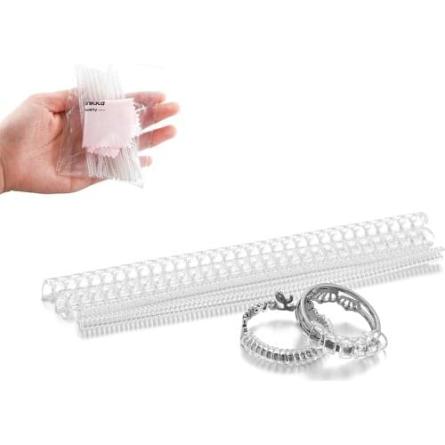 20pcs Guard Tightener Resizing Tools Jewelry Parts Equipment Spiral Based Ring Size Adjuster Guard for Jewelry Making Accessorie