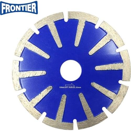 5inch 125mm segmented dry cutting blade with T shape protection teeth