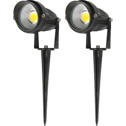 9W 12W COB Garden Lawn Lamp Light AC85-265V Outdoor Landscape LED Lighting Spike Light Path Waterproof Led Spotlights Spot Bulbs