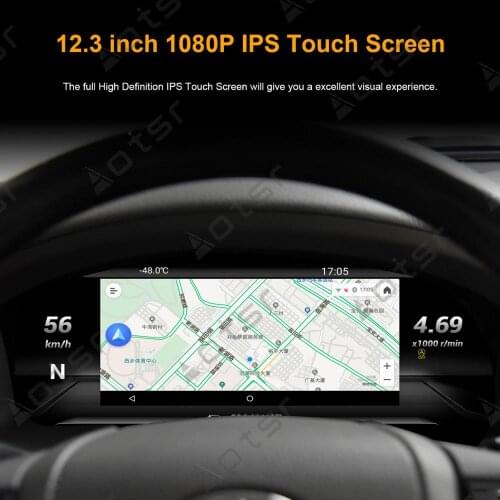 Android 9 For Toyota Land Cruiser LC200 2012-2019 Full LCD instrument Dashboard panel assembly car navigation Multimedia Player
