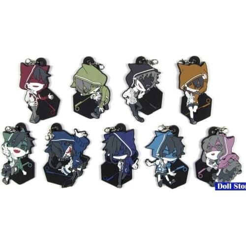 MekakuCity Actors Original Japanese anime figure rubber mobile phone charms keychain strap D210