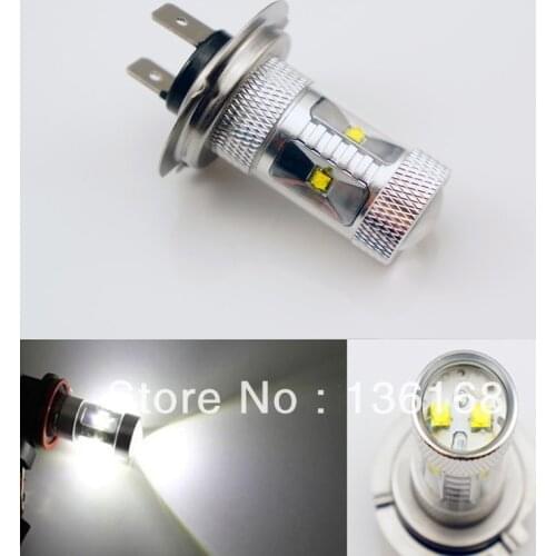 Free Shipping Canbus Error Free High Power H7 30W Cree Chip Fog Lamp 30W Auto LED With Resistor Built-in