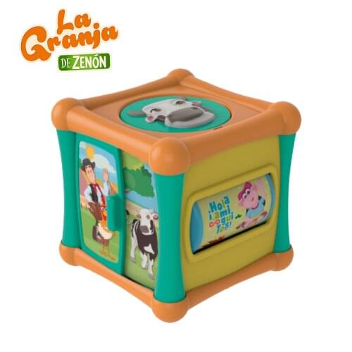 La Granja De Zenon Baby Musical Activity Cube Toy Educational Learning Music Toy with Light & Sound for Toddlers Boys Girls Gift