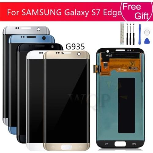 Screen For SAMSUNG Galaxy S7 Edge G935 LCD Display Touch Screen Digitizer Assembly G935 G935A Screen Replacement AAA Quality