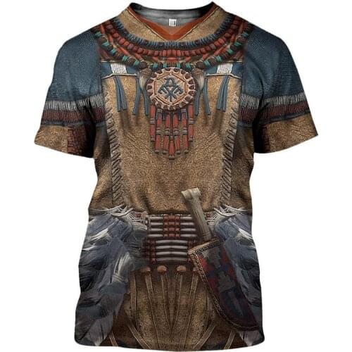 Native Indian pattern 3D Printed men t shirt Harajuku Short sleeve Tshirt summer street Cosplay Unisex tshirt Drop shipping