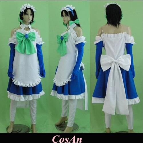 Game Touhou Project Izayoi Sakuya Cosplay Costume The High Quality Maid Outfit Unisex Role Play Clothing Custom-Make Any Size