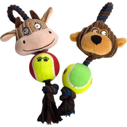 Pet Toy Multifunctional pet toys plush toys cotton rope toys vocal toys ball