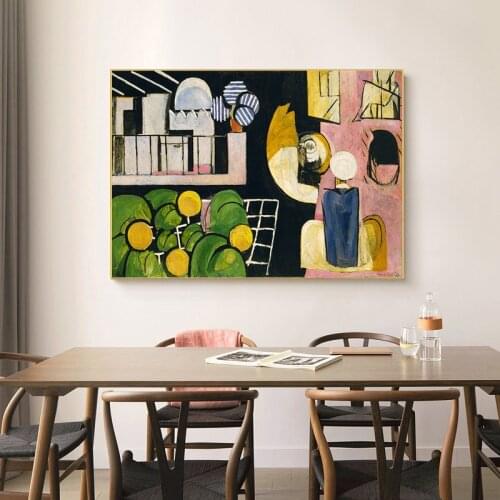 Famous Abstract Oil Painting Character By Henri Matisse Canvas Paintings Wall Art Posters and Print Pictures for Home Decoration