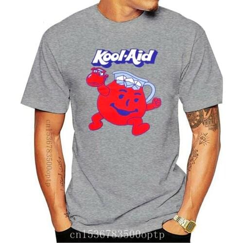 Kool Aid Classic Logo Pitcher T-Shirt Blue Retro Classic Vintage Kraft Tee Mens For Youth Middle-Age The Old Tee Shirt