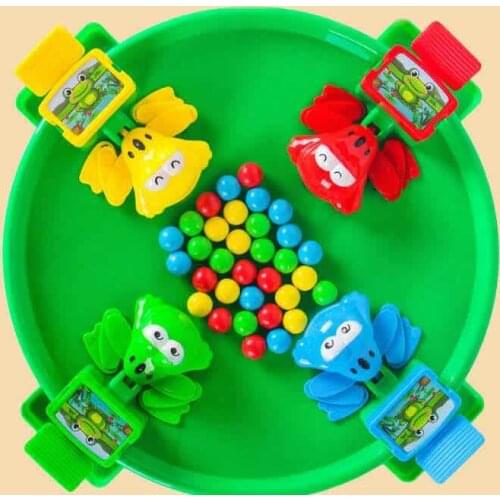 Classic Toys Hungry Frogs Eating Beans Games Parent-Child Interactive Desktop Board Game Children Board Strategy Games Toy