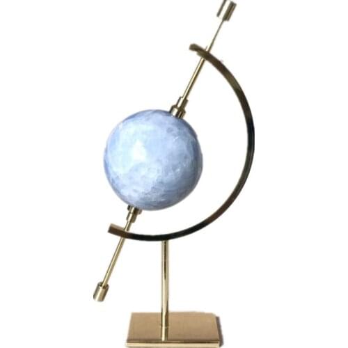 Natural crystal ball Bracket quartz minerales jewelry healing feng shui home decor