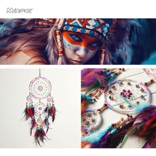 MIAMOR Indian Style Handmade Big Polycyclic Dreamcatcher Home Kids Bedroom Wall Hanging Decor Cafe & Bar & Wedding Pendant Decor