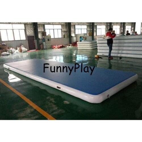 Inflatable Gymnastic Airtrack Tumbling Yoga Air Trampoline Track For birthday Training Taekwondo Cheerleading Pink Blue