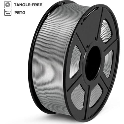 PETG Filament 1kg 1.75mm Tolerance 0.02mm FDM 3D Printer Material with Spool High Strength Non-toxic 100% No Bubble Filaments