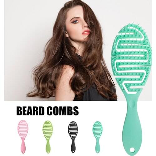 Newly Portable Hollow Comb Multifunctional Massage Hairbrush Practical Salon Hairdressing Tool for Women Men