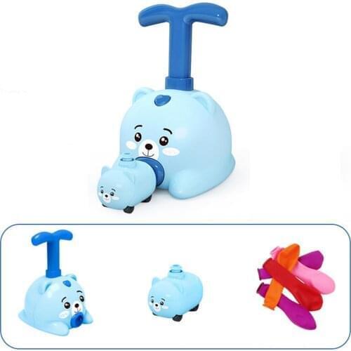 NEW Rocket Balloon Launch Tower Toy Puzzle Fun Education Inertia Air Power Balloon Car Science Experimen Toys For Children Gift