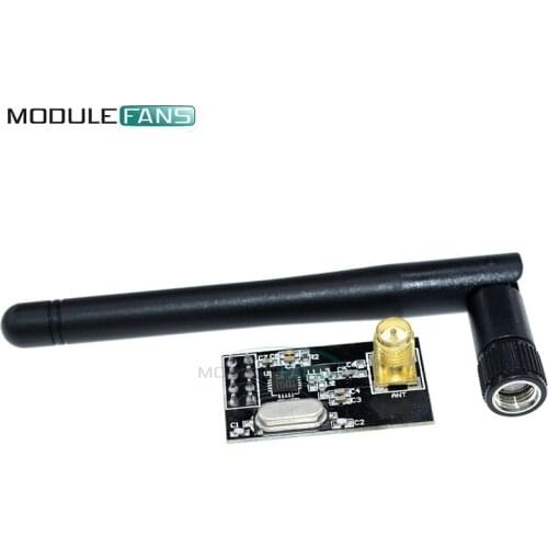 NRF24L01 + Wireless Transceiver Module + SMA Antenna For Arduino DC 3.3V Wireless Transceiver Communication Module 1100 Meter