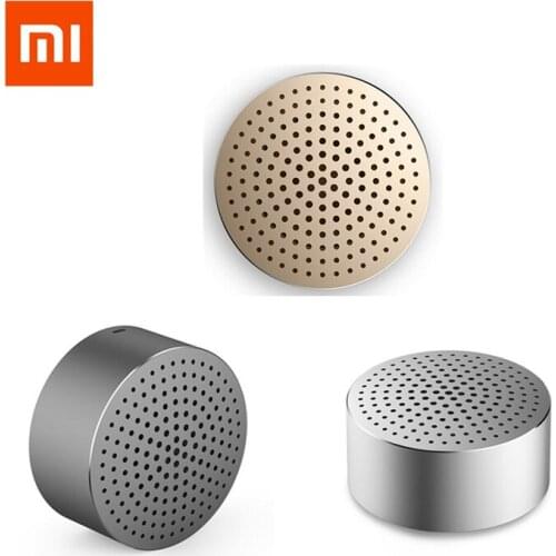Original Xiaomi Portable Mini Speaker Bluetooth-compatible Metal Steel Wireless Smart Hands Free Outdoor Speaker