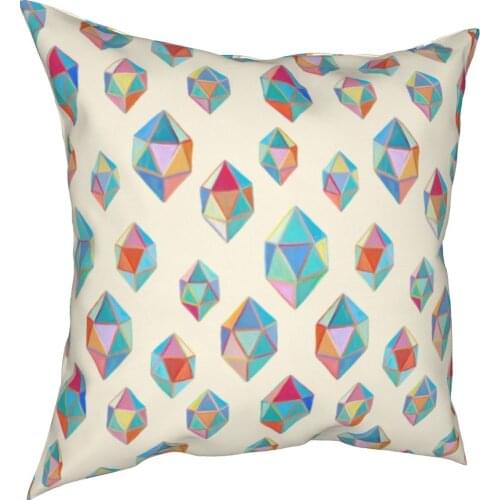 Polygonal Shapes Pattern Pillowcase Soft Polyester Cushion Cover Decorations Pillow Case Cover Chair Wholesale 18"