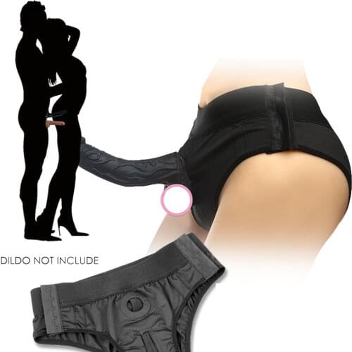 Adjustable Lesbian Dildo Panties Strap On Sexy Penis Wearing Pants Underwear Bondage Stretch Pants Adult Erotic Women Sex Toys