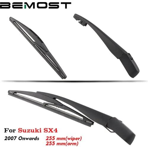 BEMOST Car Rear Windshield Wiper Arm Blade Brushes For Suzuki SX4 2007 Onwards Hatchback 255MM Back Windscreen Auto Styling