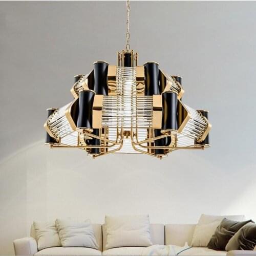 Postmodern American Simple Villa Living Room Crystal Light Designer Model Room Restaurant Bedroom Clubhouse Decorative