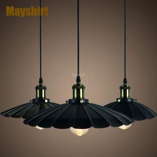 Vintage Iron Cafe Pendant Light Loft Living Room Home Decor Kitchen Hanging Lamps Industrial Retro Bar Dining Room Light Fixture