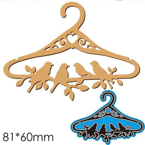 Cutting Dies Hanger Bird New Metal Stencils DIY Scrap Booking Paper Cards Making Decoration 81*60mm