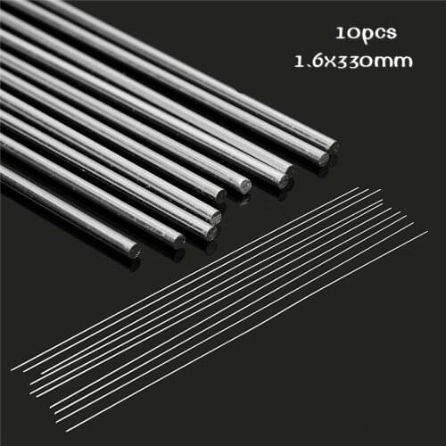 10Pcs/set 1.6x330mm Aluminum Alloy Silver Welding Solder Soldering Tools Brazing Wire Solder TIG Filler Rods
