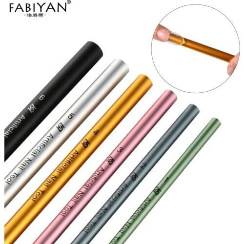 6Pcs/Set Artificial Form Builder Tips Acrylic C Curve Shaping Curving Sticks Tube French Rod Nail Art Tips UV Gel Manicure Tools