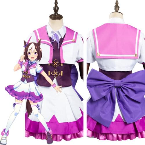 Anime Umamusume Pretty Derby Special Week Cosplay Costume Lolita Elegant Dress Uniform Costume Outfies