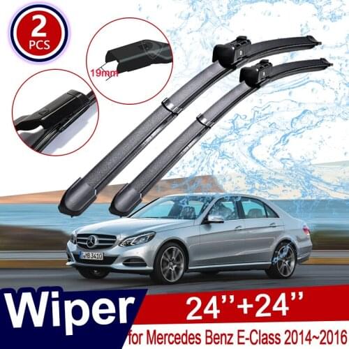 Car Wiper Blades for Mercedes Benz E-Class E Class E250 E300 E350 E400 E550 E63 W212 2014~2016 Windsheild Brushes Accessories