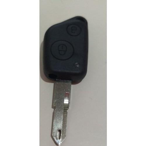 FOR PEUGEOT 106 205 206 306 405 406 2 BUTTON REMOTE KEY FOB CASE SHELL UNCUT BLADE