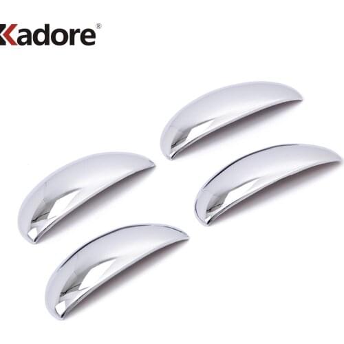 For Peugeot 206 2004 2005 2006 2007 2008 2009 2010 ABS Chrome Car Interior Door Handle Bowl Cup Cover Trim Decorations Moulding