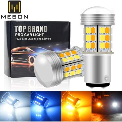 1Set T20 7443 W21/5W T25 3157 P27/7W 1157 BAY15D P21/5W Dual Color Led Bulb Car Turn Signal Lamp Brake Lamp Switchback Light