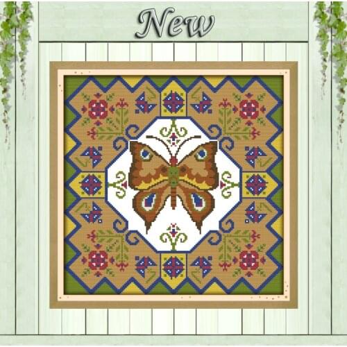 Beautiful butterfly flower home decor painting counted print on canvas DMC 11CT 14CT Cross Stitch kits embroidery needlework Set