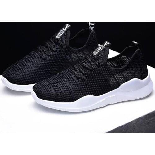 Sneakers Women Air Mesh Shoes Breathable Fly Weave Vulcanized Shoes Sport Jogging Shoes Summer Air Cushion Shoes Tenis Feminino