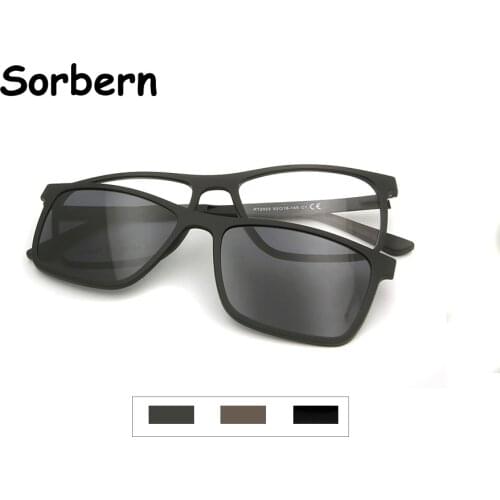 Ultem Nerd Glasses Magnetic Sunglasses Men Polarized Clip On Sun Glasses For Women Unisex Square Sunglasses UV400 High Quality