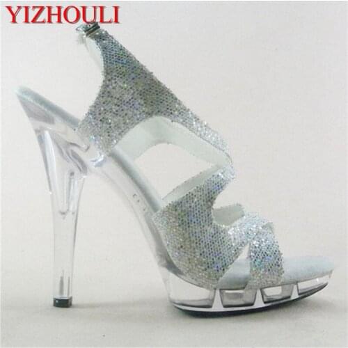 Fashion sexy Night club girl takes 13cm sexy Roman sandals Interest lap-dancing sandals