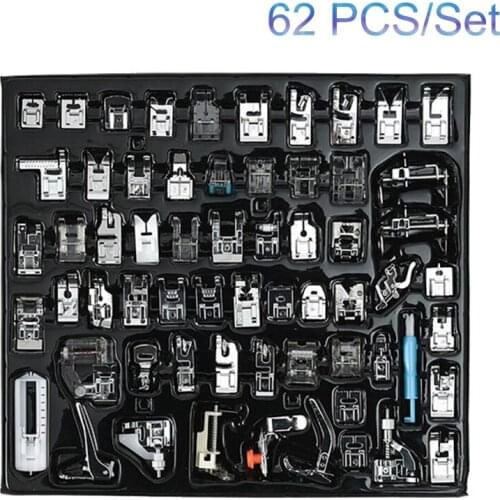 32/52/62/72 Sewing Machine Presser Foot Press Feet For Brother Singer Sew Kit Braiding Blind Stitch Over Lock Zipper Ruler