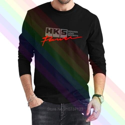 Newest 2020 Summer HKS Power And Sports Logo 100% Cotton Clothes Casual Tee Shirt Present Homme Tops Tees S-4XL