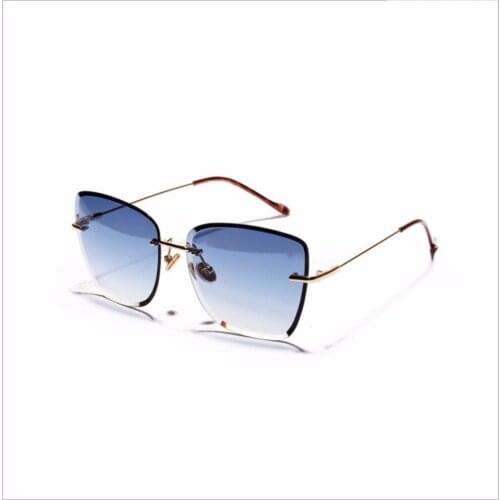 1pc Fashion Retro Clear Progressive Colored Lens Glasses Ac Borderless Colorful Crystal Texture Square Sunglasses For Driving