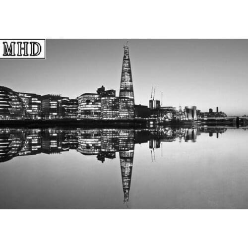 Full square drill 5d diy diamond painting architectural landscape suite 3d diamond mosaic handmade artwork 30x45cm