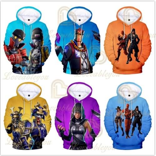 Fortnite Battle Royale 3D Printed Casual Long Sleeve Hoodies Sweatshirts Streetwear Children Pullover Cos Hoody
