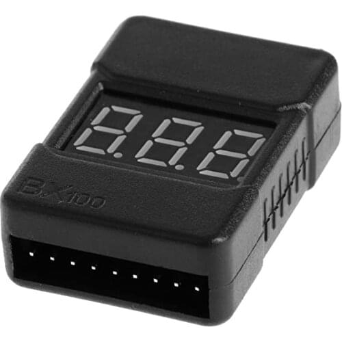 RC 1~8S BX100 1S-8S Battery Voltage Meter Tester Lipo Battery Monitor Buzzer Alarm