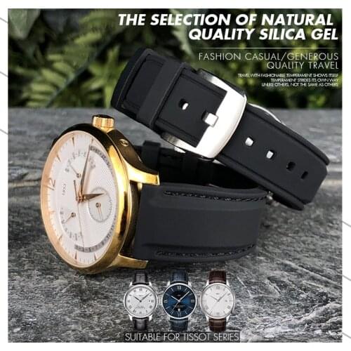 19mm 20mm 21mm 22mm Rubber Silicone Watch Strap Black Blue Watch Band Mens Belt for Watches Tissot Seiko Skx IWC Omega CITIZEN