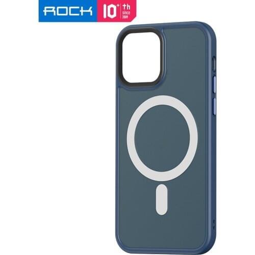 ROCK Magnetic Case For iPhone 12 Pro Max Case Anti-knock Matte Bumper Back Cover For iPhone 12 Pro Coque Baby Skin Feeling