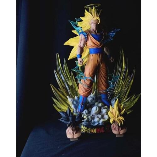 Recast Luxury Three-Headed Sculpture The Same Style In The Hall Gokong Resin GK Statue RC Light Upgrade