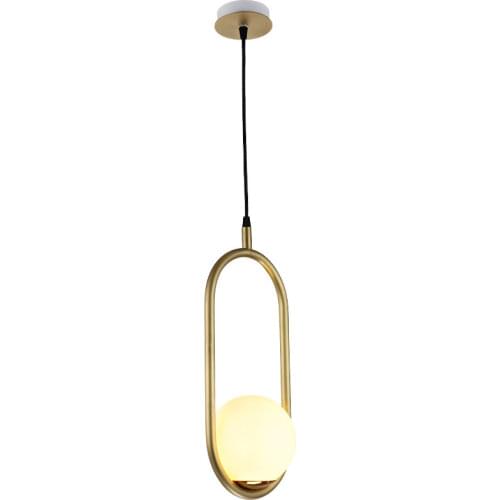 Nordic Iron Oval Black / Golden Plated Brushed Table Lamp with Frosted Glass Ball Shade G9 LED Bedroom Bedside Lamp