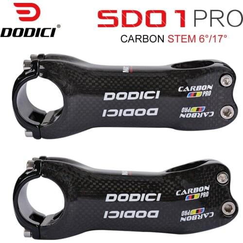 Carbon Stem 31.8mm 6/17 Degree Pro Road/MTB 3K Gloss Carbon fiber Stems Bike Parts 70/80/90/100/110/120/130 Bicycle Stem